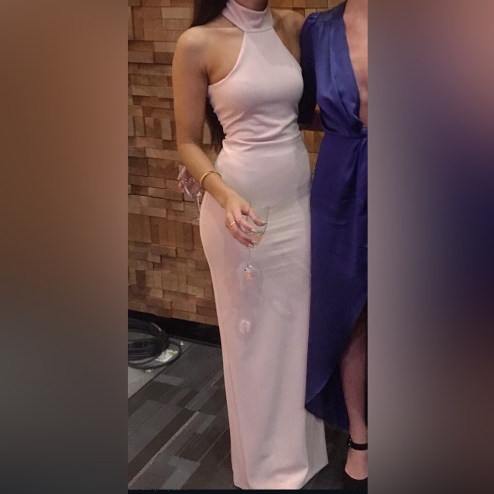 Nookie Cream Draped Dress